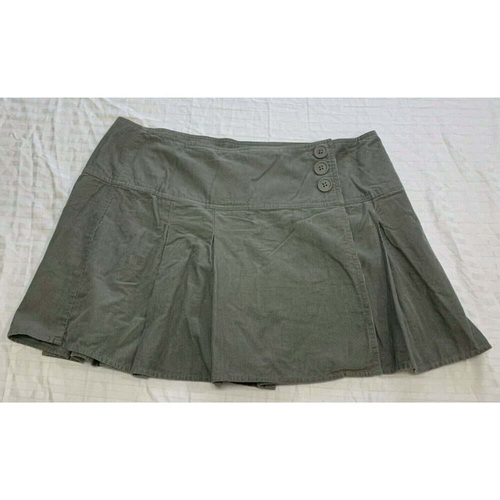 OLD NAVY WOMENS WRAP CORDUROY SKIRT SIZE 14